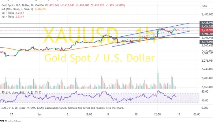 特朗普“枪击案”利好金价,分析师:留意2394-2324区域突破情况